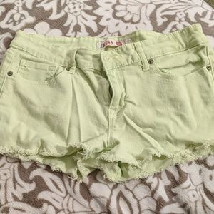 Lime Jean shorts